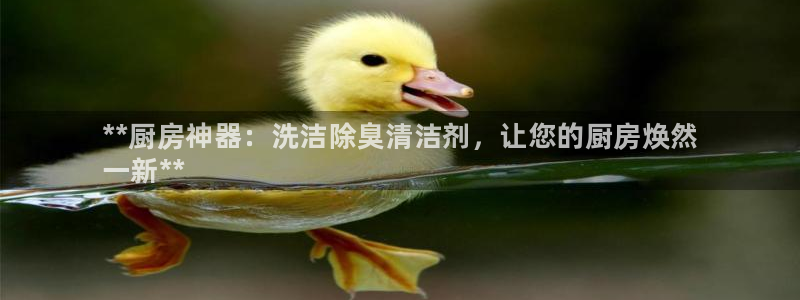 尊龙凯时注册地址：**厨房神器：洗洁除臭清洁剂，让您的厨